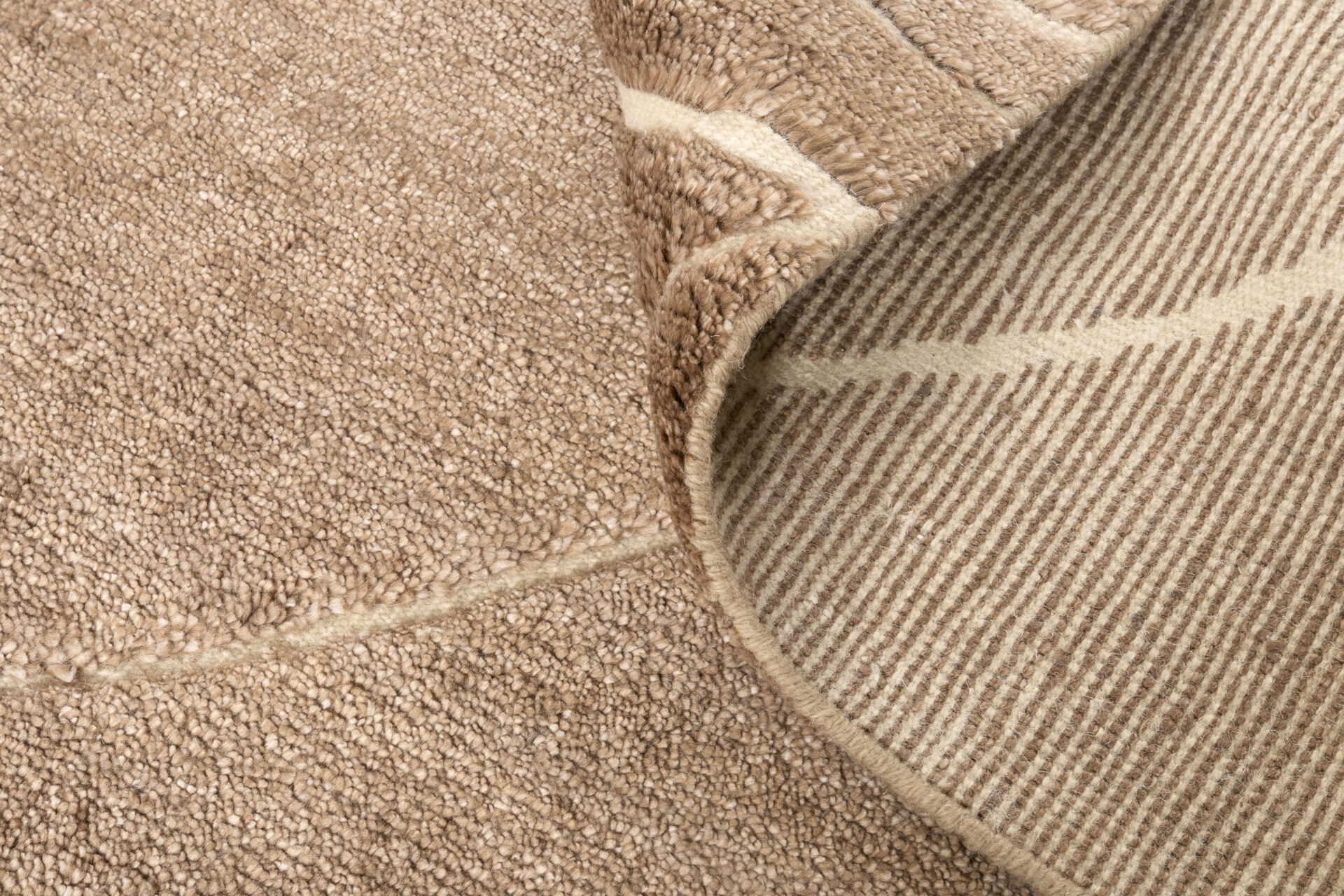 DYWAN Landscape Fields Brown brązowy, nowoczesny, tkany ręcznie, wyjątkowy DYWAN Landscape Fields Brown brązowy, nowoczesny, tkany ręcznie, wyjątkowy