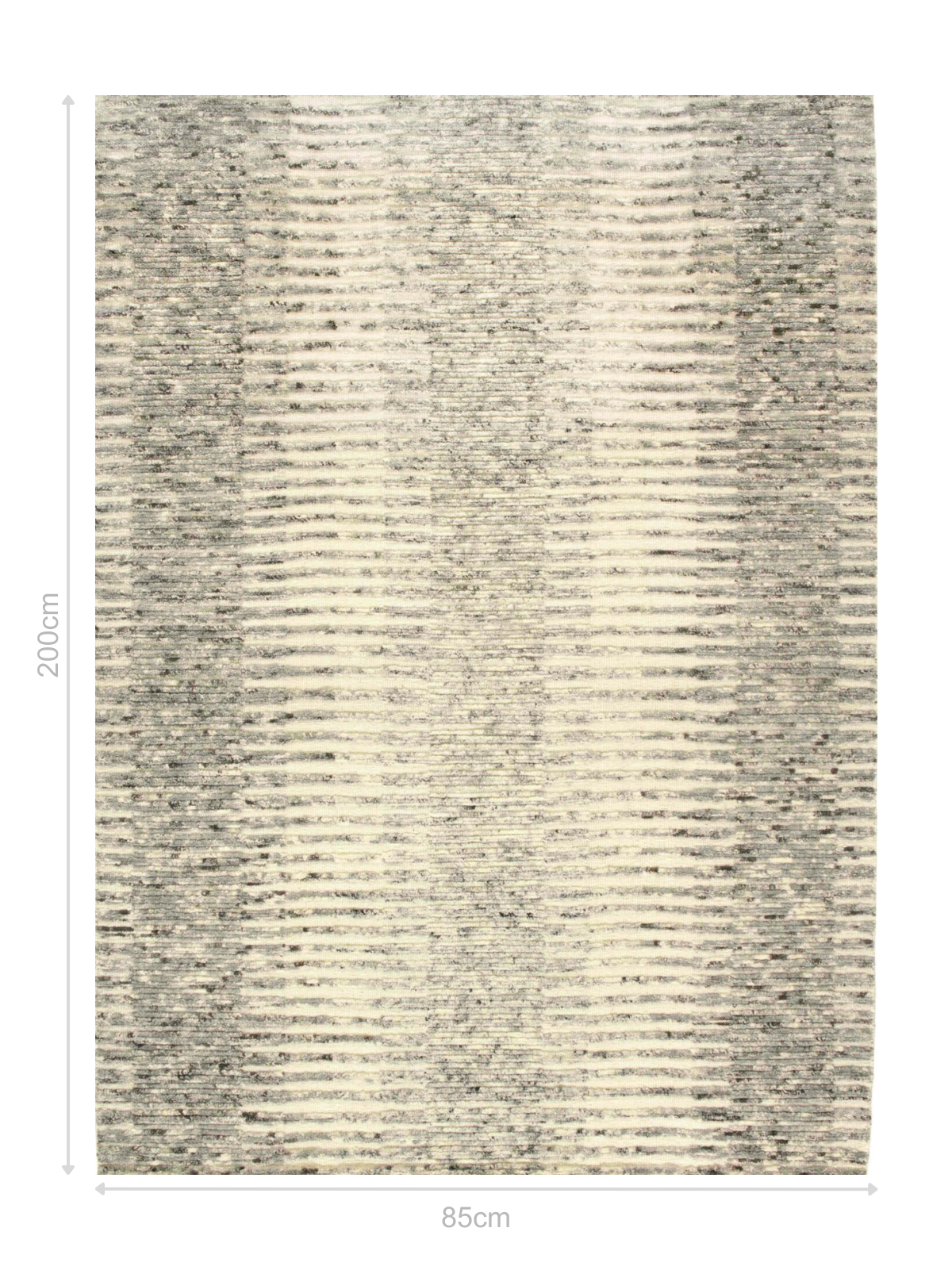 DYWAN Landscape River Beige beżowy, nowoczesny, tkany ręcznie 85x200 cm, wymiary