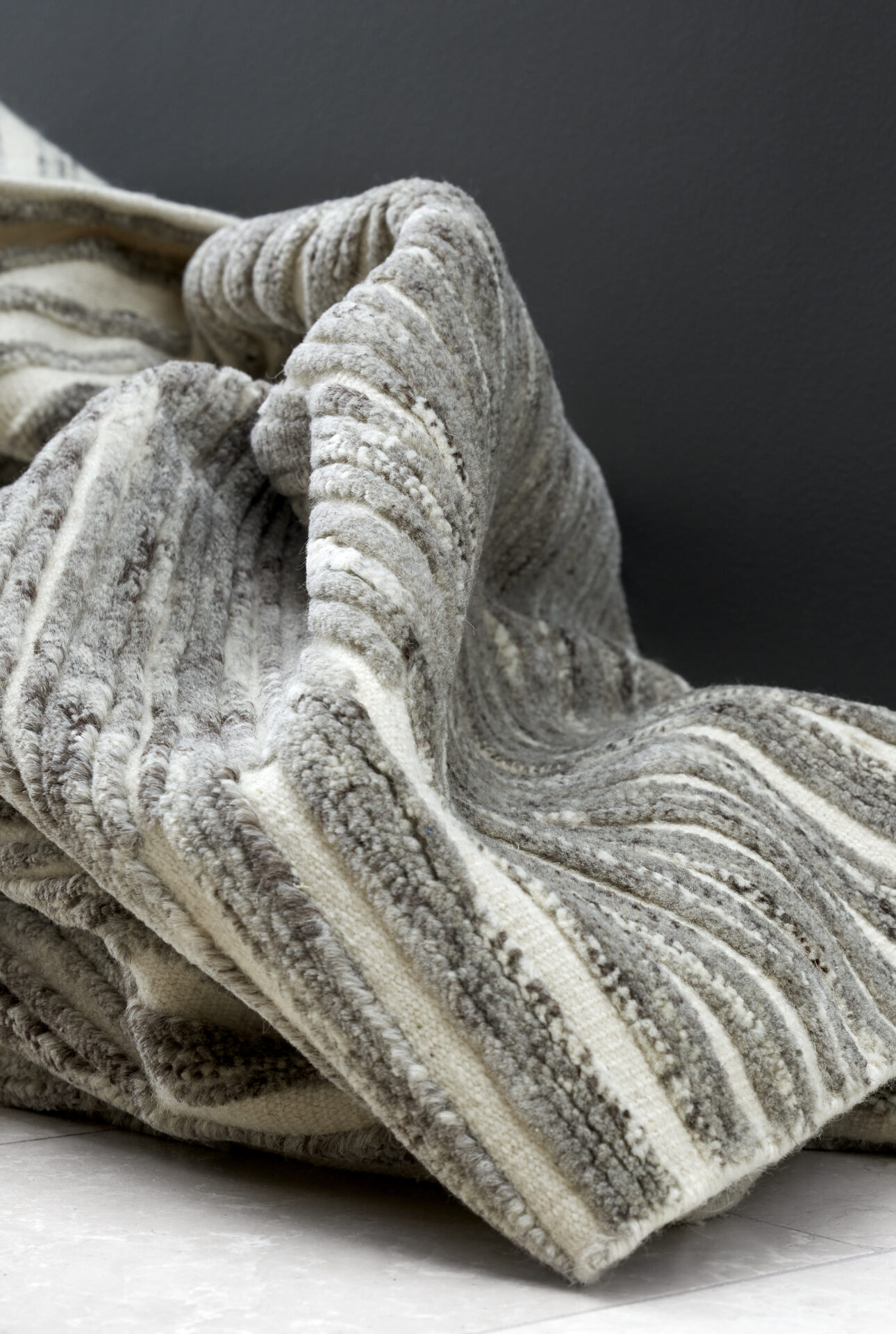 DYWAN Landscape River Beige beżowy, nowoczesny, tkany ręcznie, dekoracyjny