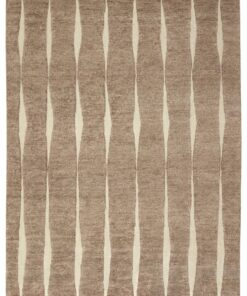 DYWAN Landscape Stream Brown brązowy, nowoczesny, tkany ręcznie
