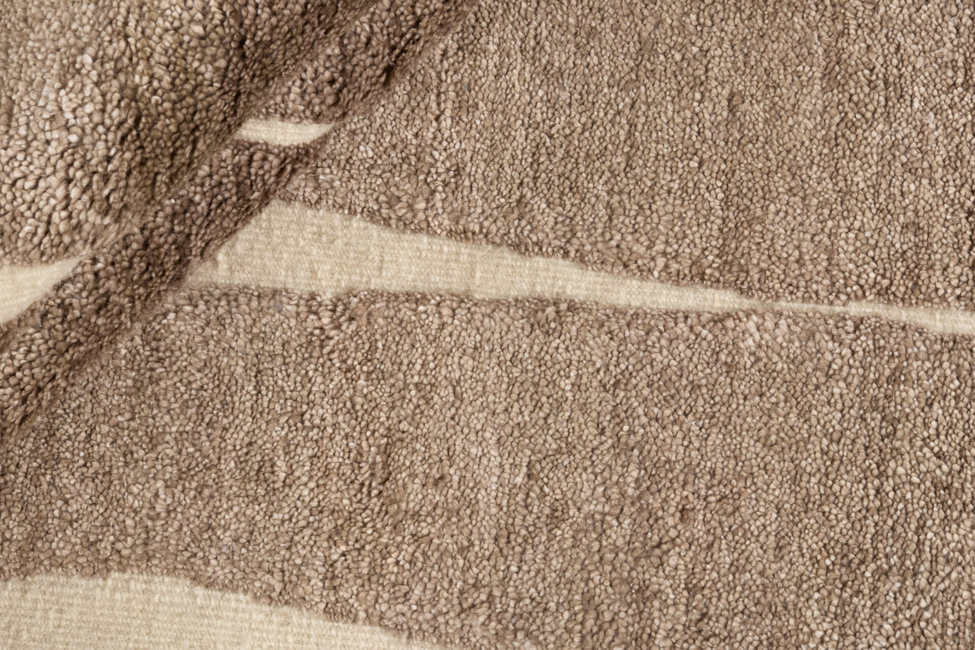 DYWAN Landscape Stream Brown brązowy, nowoczesny, tkany ręcznie, elegancki