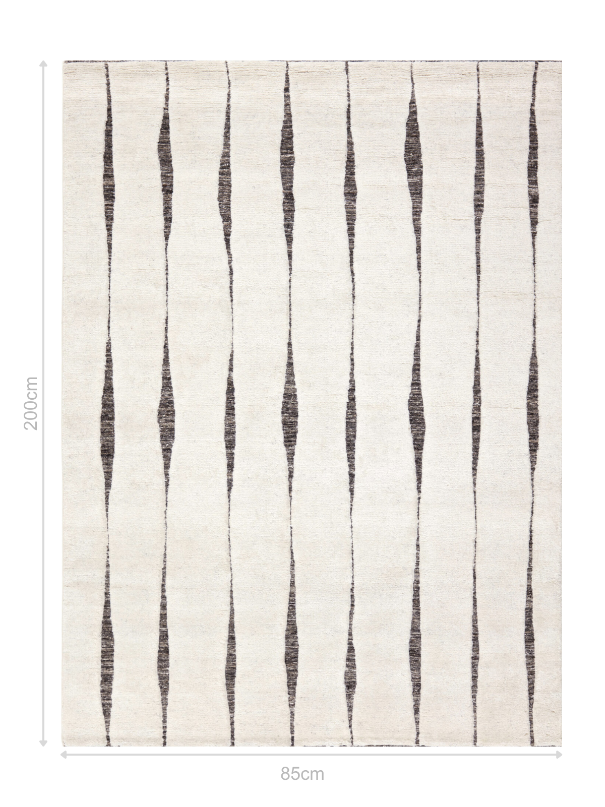 DYWAN Landscape Stream Nature biały, nowoczesny, tkany ręcznie 85x200 cm, wymiary DYWAN Landscape Stream Nature biały, nowoczesny, tkany ręcznie 85x200 cm, wymiary