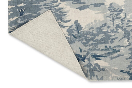 DYWAN Landscape Toile Light Blue niebieski, tkany ręcznie, drukowany wzór, nowoczesny, wysoka jakość