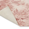 DYWAN Landscape Toile Light Pink różowy, tkany ręcznie, drukowany wzór, nowoczesny, ekskluzywny
