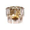 KINKIET Chelsea Gold kryształowa, złote metalowe elementy, styl glamour