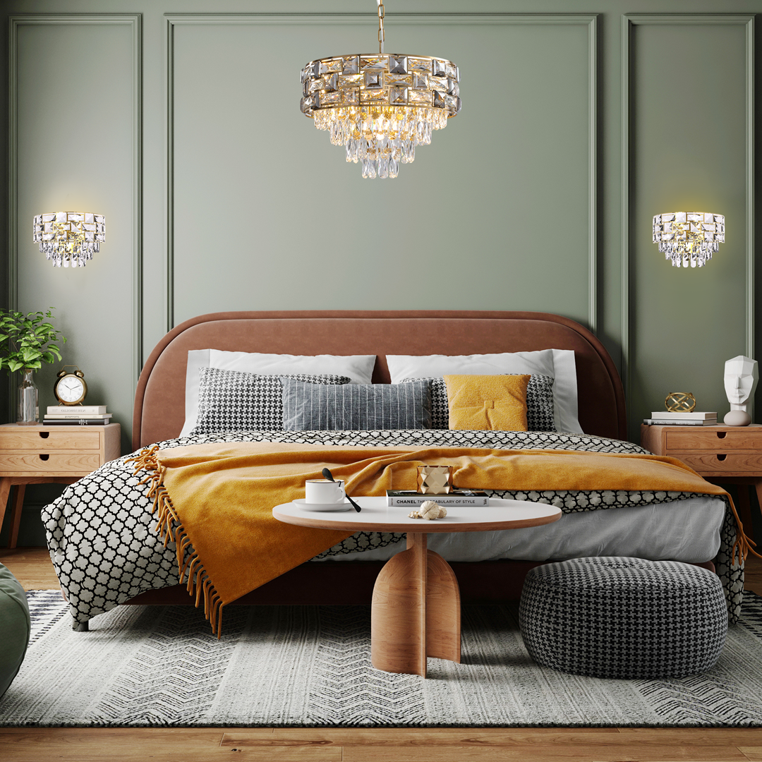 KINKIET Luxuria kryształowy, złote, metalowe elementy, glamour, piękny KINKIET Luxuria kryształowy, złote, metalowe elementy, glamour, piękny