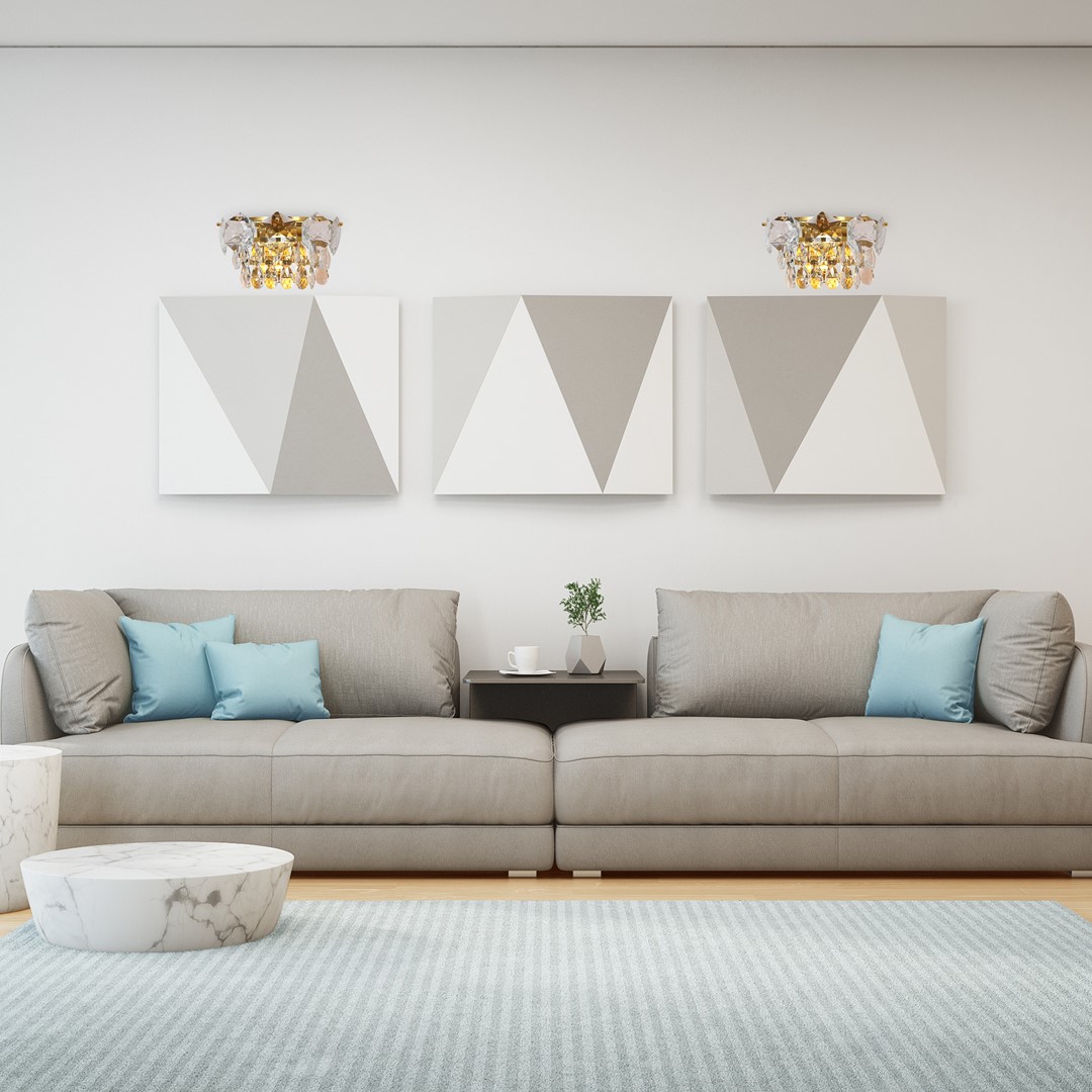 KINKIET Selena Gold kryształowo-metalowy, złote elementy, wytworny, oryginalny, wyjątkowy KINKIET Selena Gold kryształowo-metalowy, złote elementy, wytworny, oryginalny, wyjątkowy