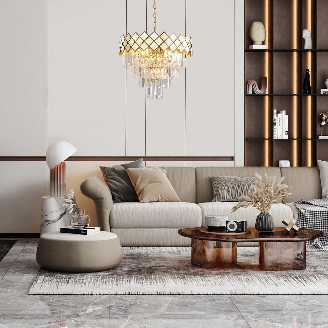 ŻYRANDOL Carisma Gold kryształowy, złota rama, styl glamour, ekskluzywny ŻYRANDOL Carisma Gold kryształowy, złota rama, styl glamour, ekskluzywny