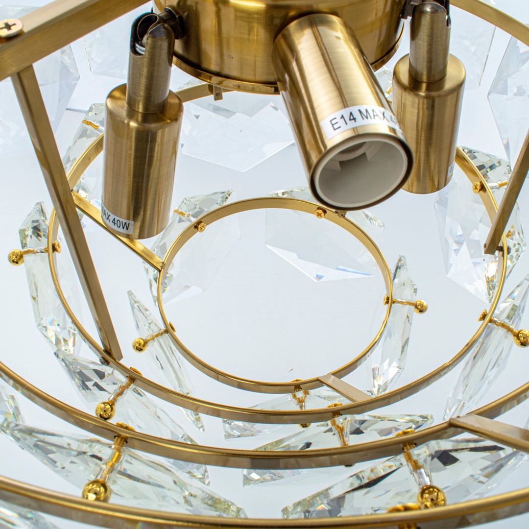 ŻYRANDOL Grace złoty, kryształowy, styl glamour, ekskluzywny ŻYRANDOL Grace złoty, kryształowy, styl glamour, ekskluzywny