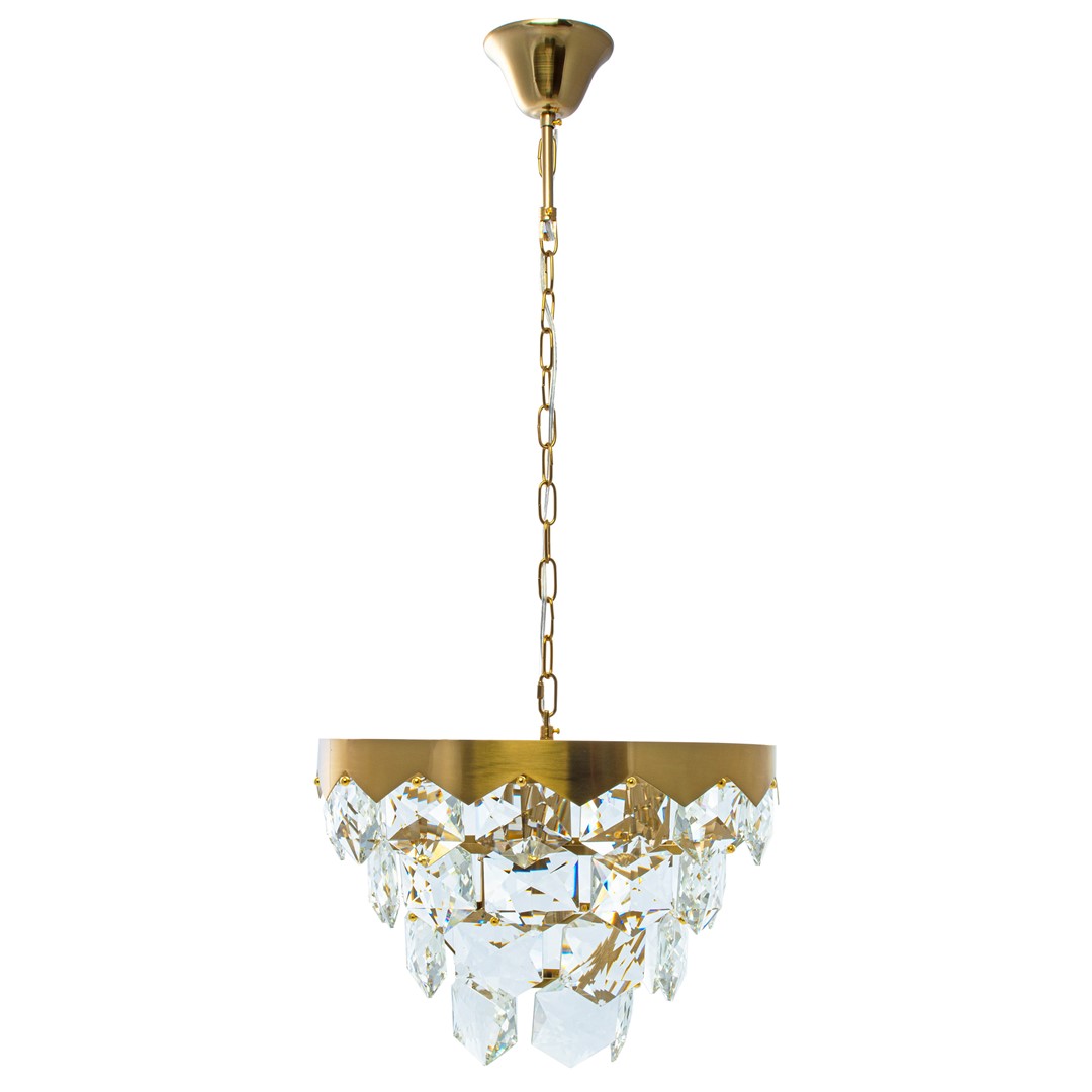 ŻYRANDOL Grace złoty, kryształowy, styl glamour ŻYRANDOL Grace złoty, kryształowy, styl glamour