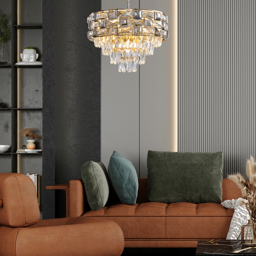 ŻYRANDOL Luxuria kryształowy, złote elementy, dostojny, wyjątkowy ŻYRANDOL Luxuria kryształowy, złote elementy, dostojny, wyjątkowy