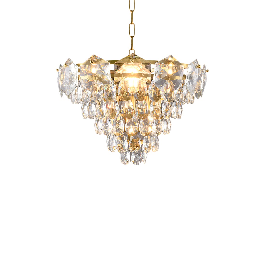 ŻYRANDOL Selena kryształowy, wyjątkowy, złote elementy, styl glamour, piękny ŻYRANDOL Selena kryształowy, wyjątkowy, złote elementy, styl glamour, piękny