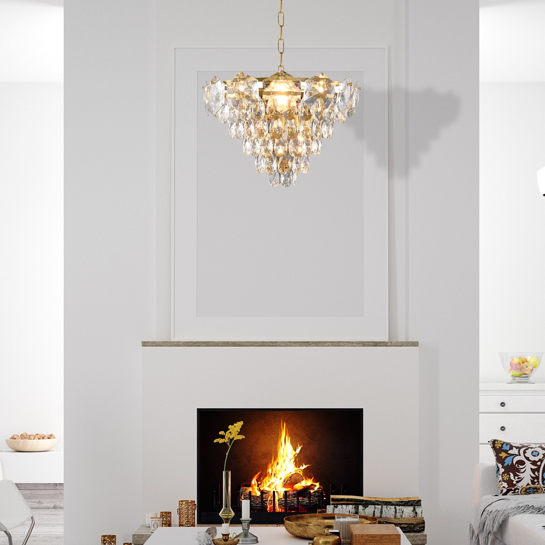 ŻYRANDOL Selena kryształowy, wyjątkowy, złote elementy, styl glamour, premium ŻYRANDOL Selena kryształowy, wyjątkowy, złote elementy, styl glamour, premium