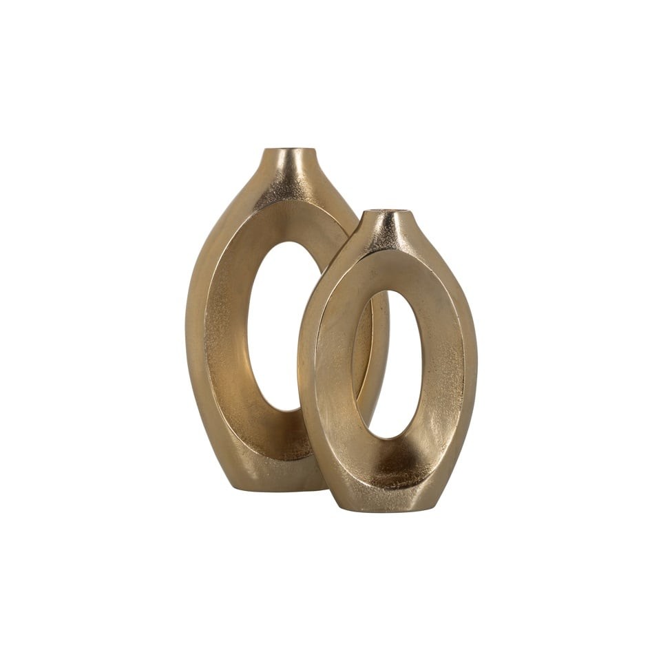 WAZON Alma szczotkowane złoto, owalny kształt, nowoczesny styl, wyjątkowy