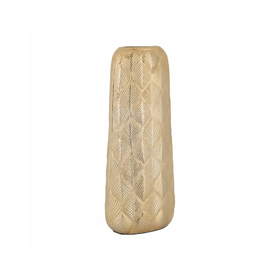 WAZON Mirthe złoty, liściasty, strukturalny wzór, piękny WAZON Mirthe złoty, liściasty, strukturalny wzór, piękny