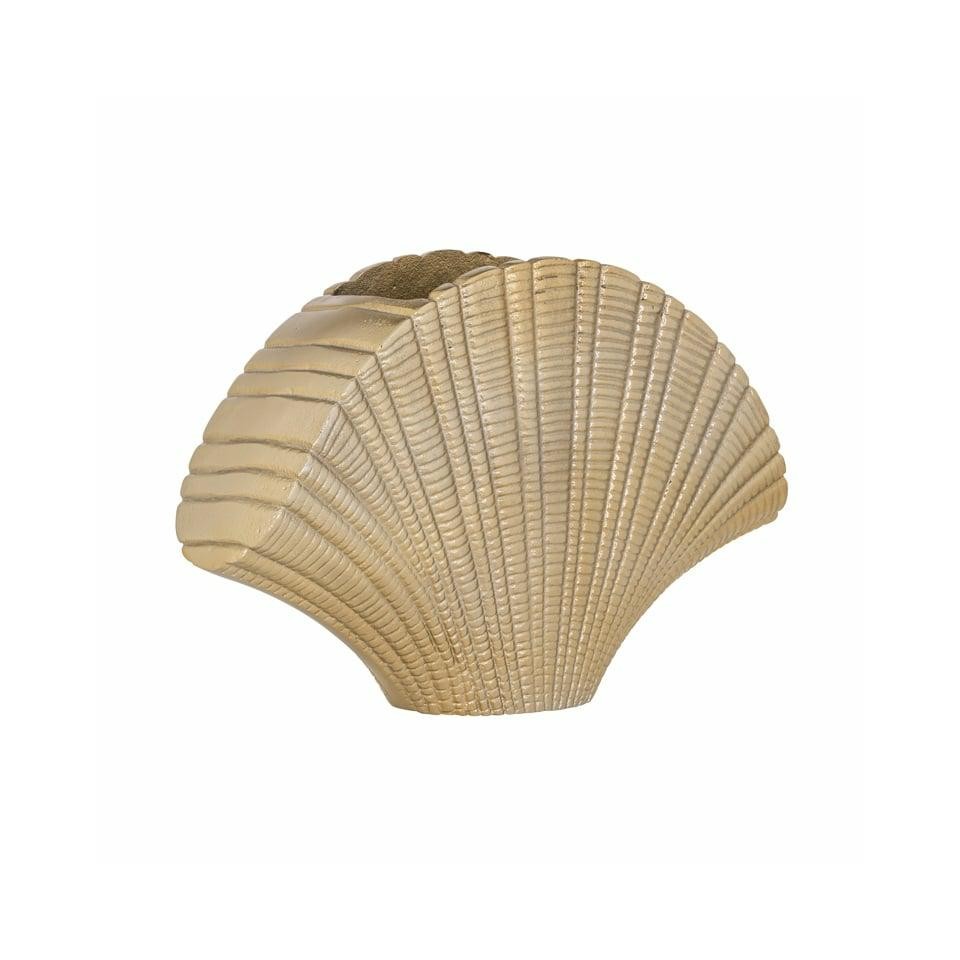 WAZON Shelly złoty, kształt muszli, teksturowy wzór, mały