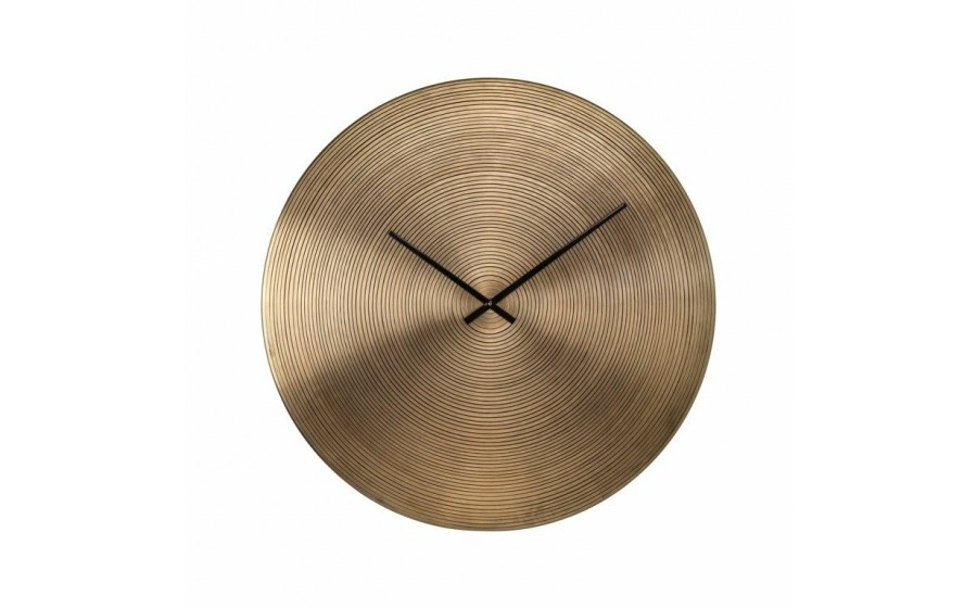 ZEGAR Aden metalowy, złoty kolor, okrągły kształt, nowoczesny, piękny