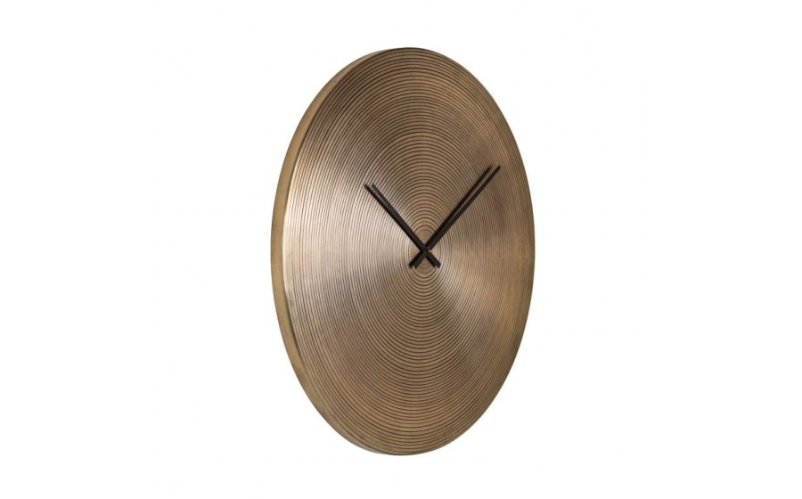 ZEGAR Aden metalowy, złoty kolor, okrągły kształt, nowoczesny, wyjątkowy