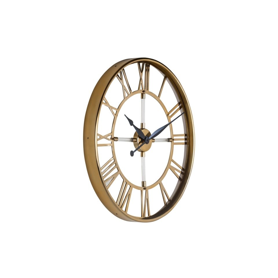 ZEGAR Bryson złoty, połyskujące wykończenie, klasyczny styl, piękny ZEGAR Bryson złoty, połyskujące wykończenie, klasyczny styl, piękny