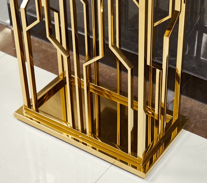 KONSOLA czarny blat, dekoracyjna, złota podstawa, ponadczasowa, styl nowojorski KONSOLA czarny blat, dekoracyjna, złota podstawa, ponadczasowa, styl nowojorski