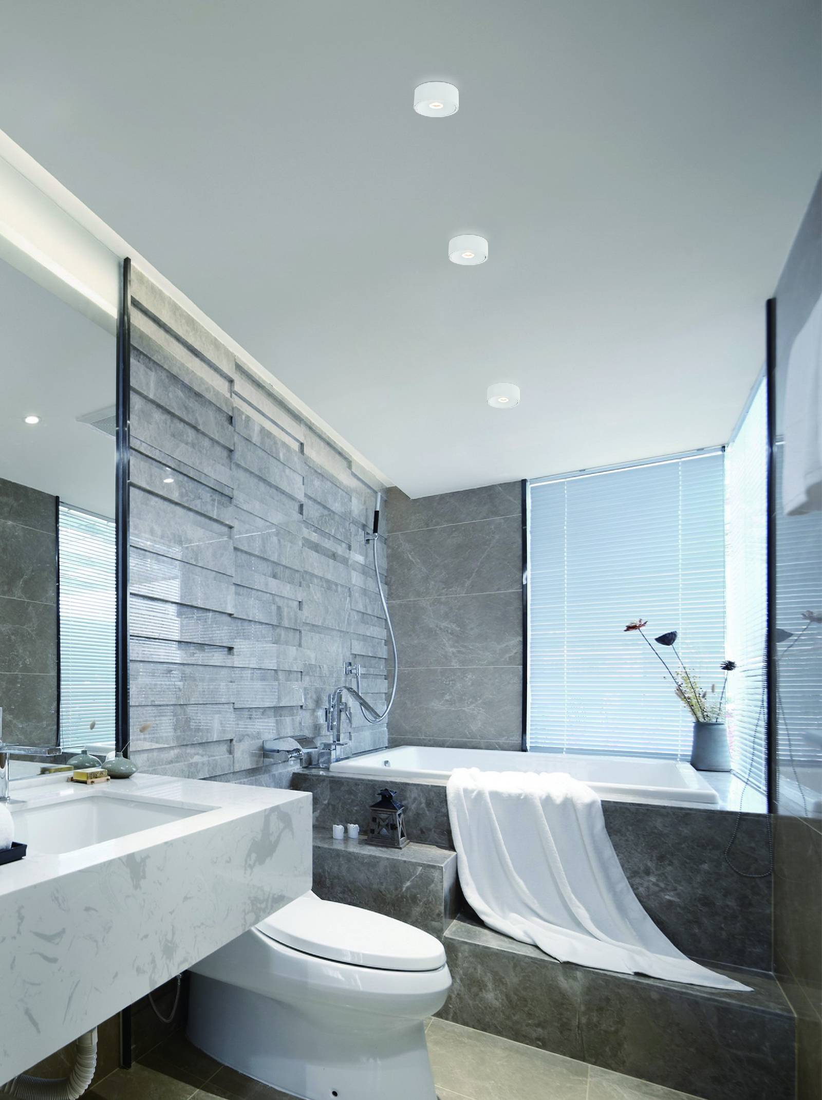 PLAFON NEO BIANCO SLIM LED Ufo Gold biało-złoty, jednopunktowy, piękny, wyjątkowy