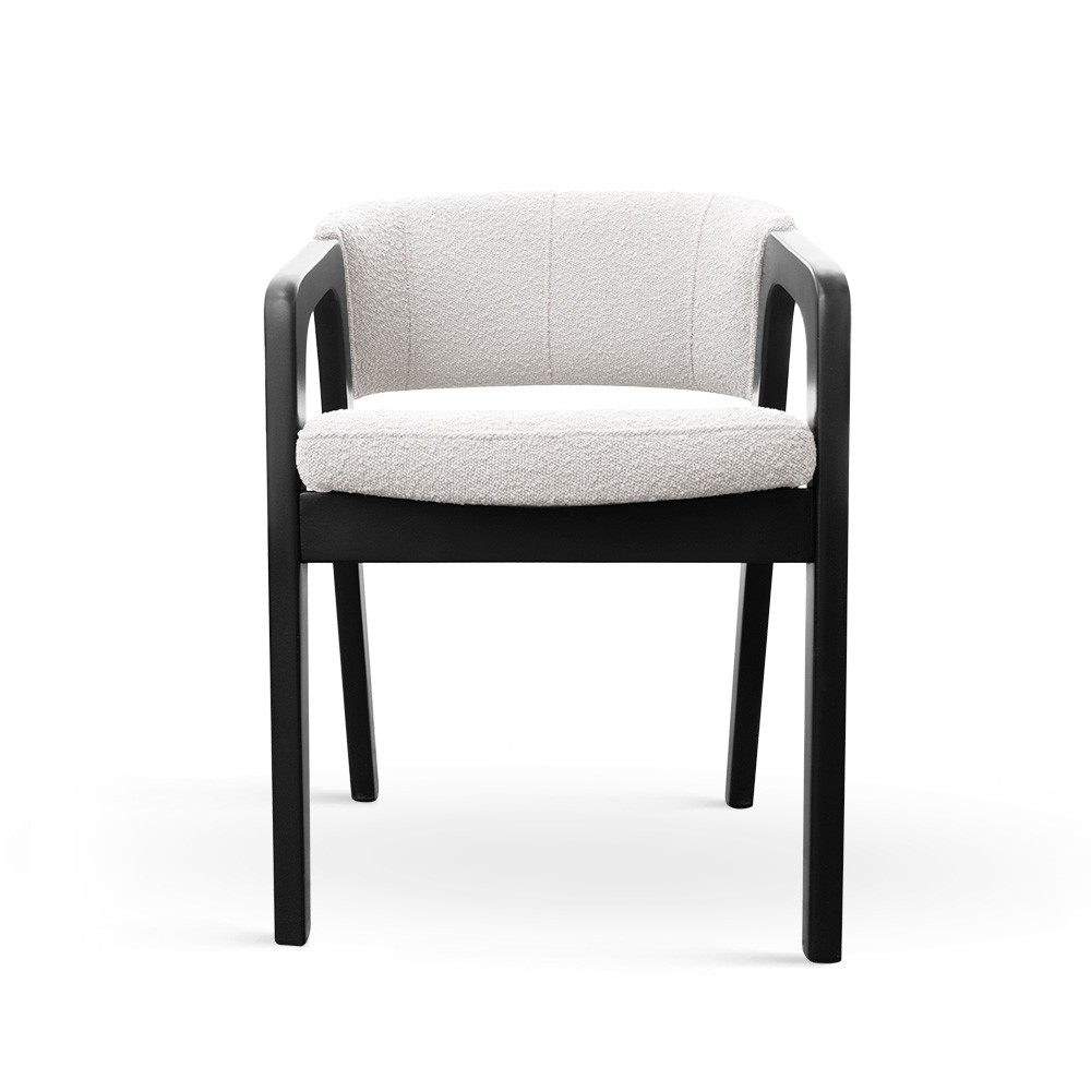 KRZESŁO Meggy drewniane, biało-czarne, elegancki design, piękne KRZESŁO Meggy drewniane, biało-czarne, elegancki design, piękne