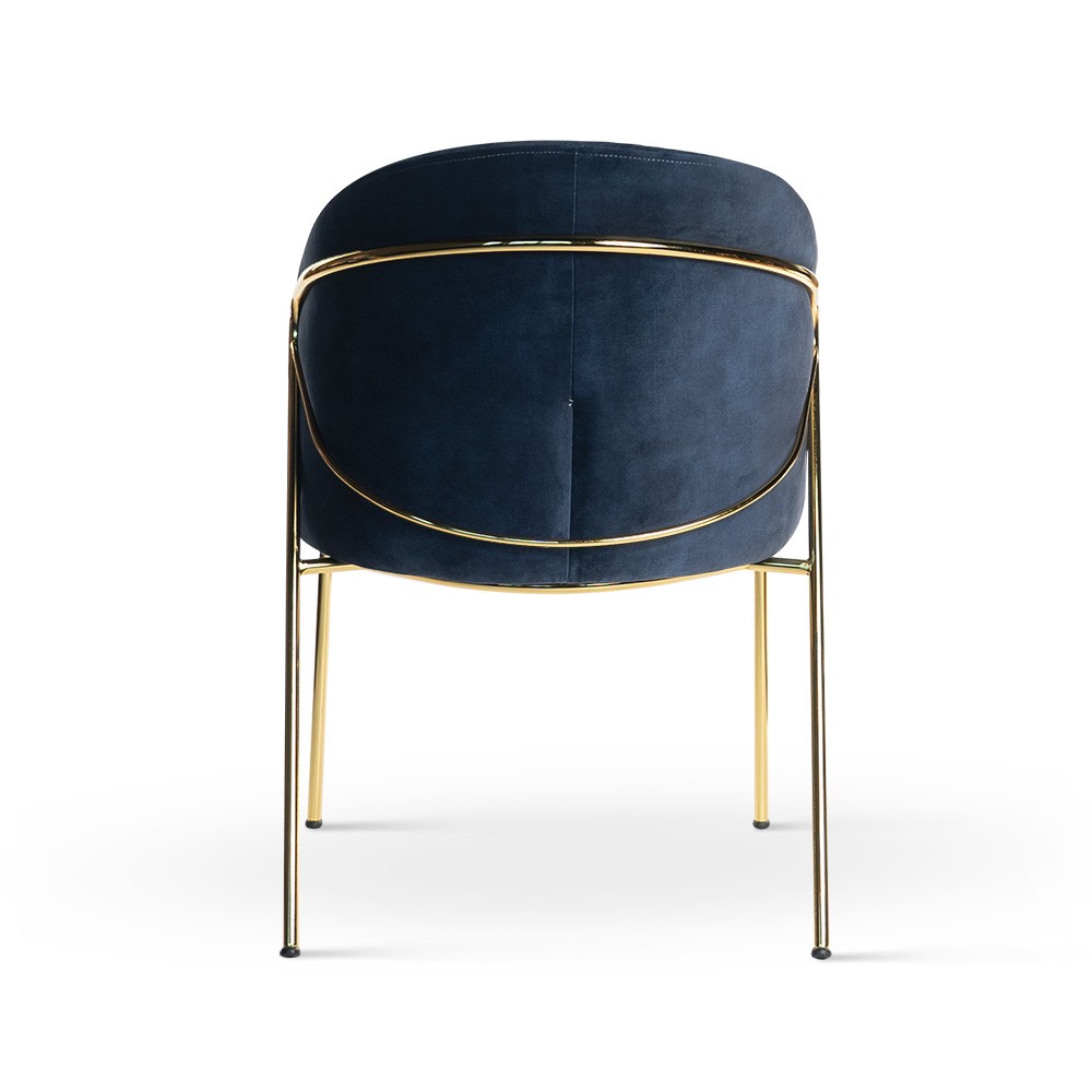 KRZESŁO Tommy granatowe siedzisko, złote nogi, eleganckie, ekskluzywne KRZESŁO Tommy granatowe siedzisko, złote nogi, eleganckie, ekskluzywne