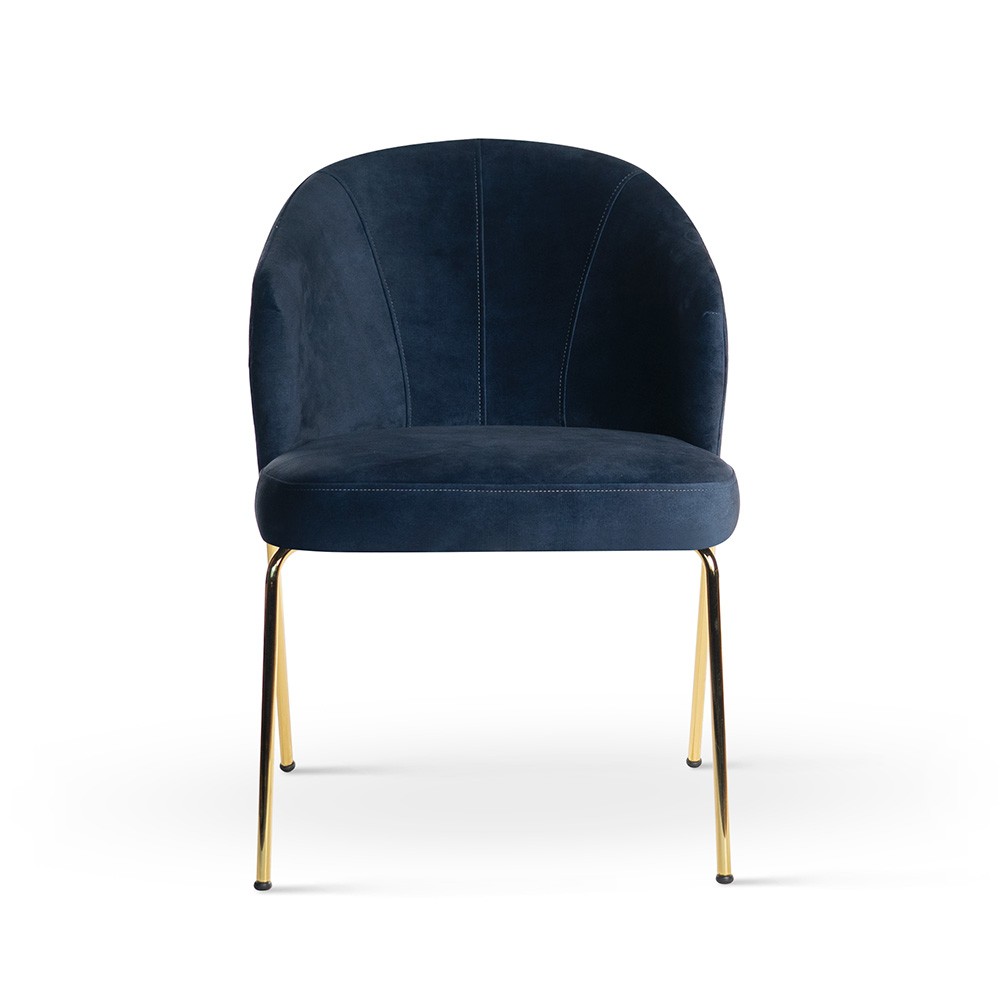 KRZESŁO Tommy granatowe siedzisko, złote nogi, eleganckie, piękne KRZESŁO Tommy granatowe siedzisko, złote nogi, eleganckie, piękne