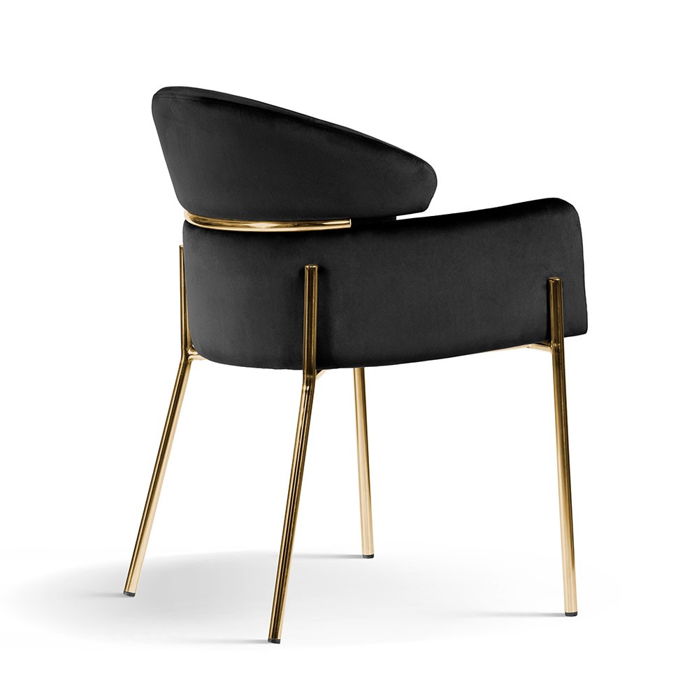 KRZESŁO czarne ze złotymi nogami, designerskie, kubełkowe siedzisko, glamour, piękne KRZESŁO czarne ze złotymi nogami, designerskie, kubełkowe siedzisko, glamour, piękne