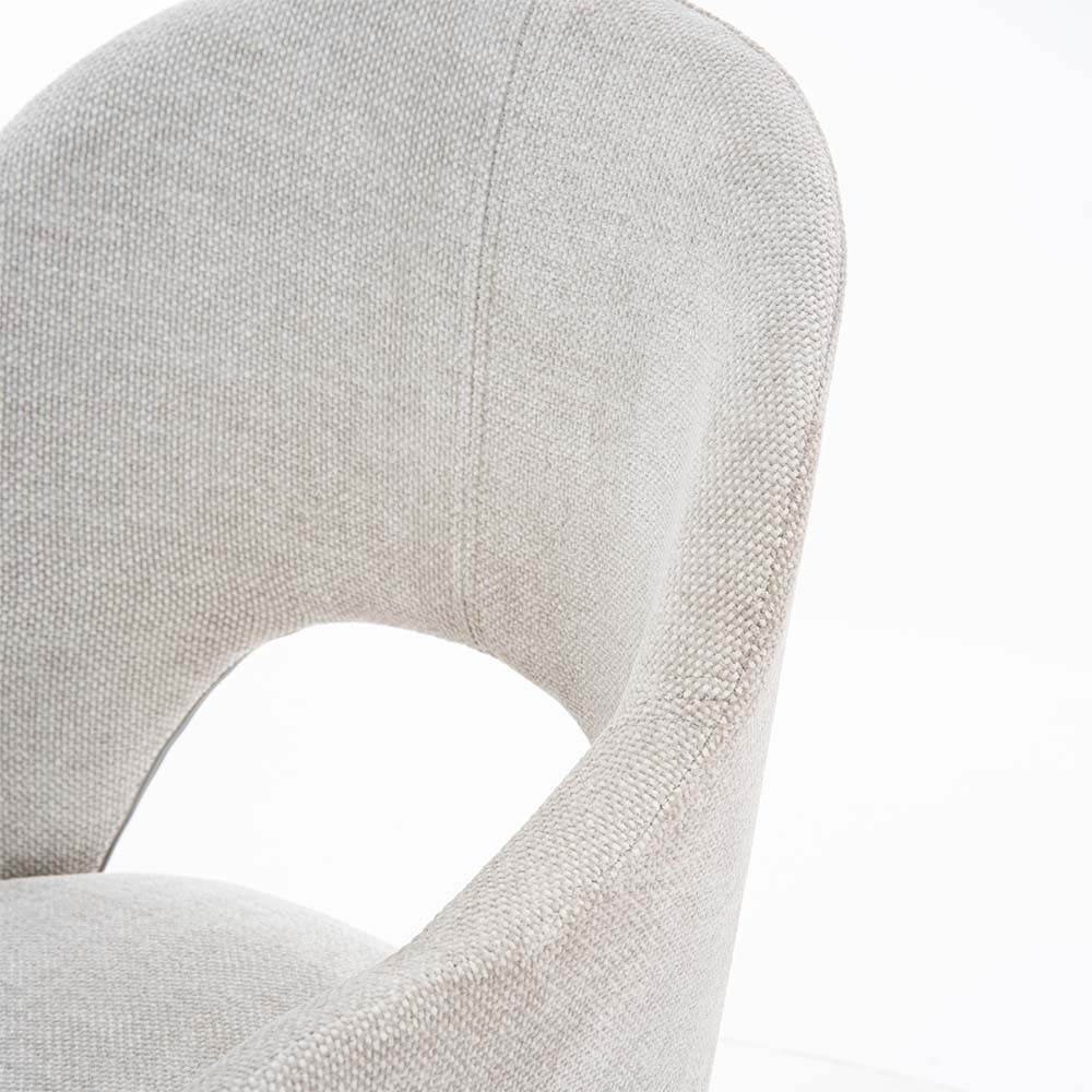 KRZESŁO do jadalni, jasnoszare, czarne nogi, nowoczesne, z podłokietnikami, welwetowe KRZESŁO do jadalni, jasnoszare, czarne nogi, nowoczesne, z podłokietnikami, welwetowe