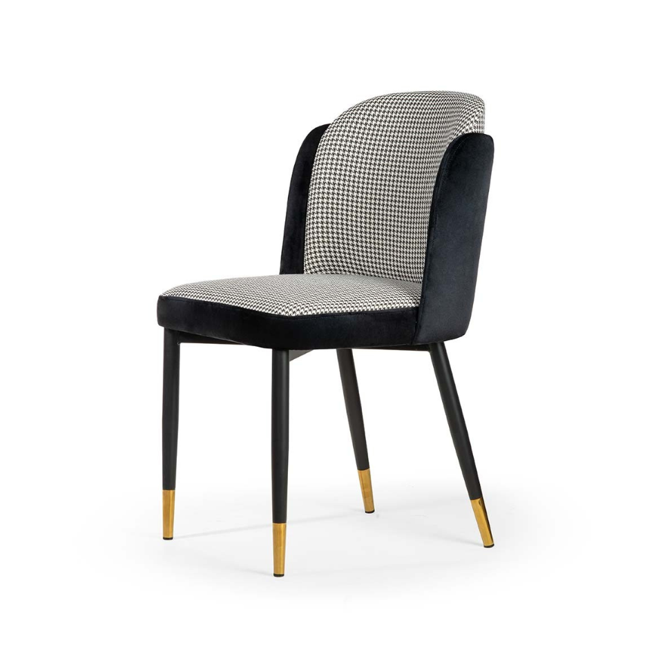 KRZESŁO z oryginalnym oparciem, wyjątkowe, metalowe nogi, eleganckie, czarno-białe KRZESŁO z oryginalnym oparciem, wyjątkowe, metalowe nogi, eleganckie, czarno-białe