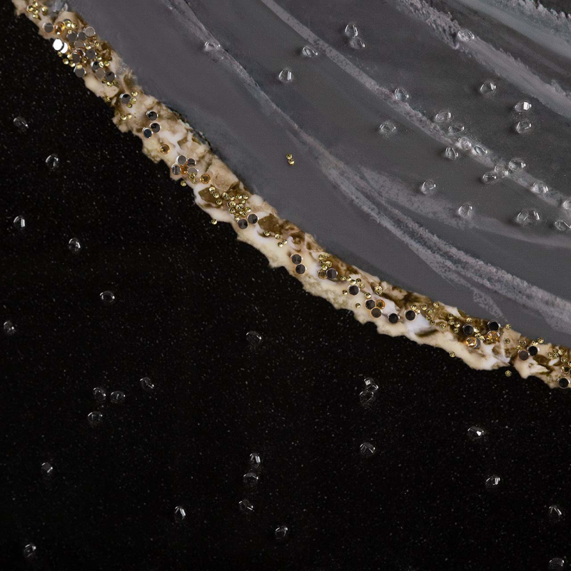 OBRAZ czarno-biały, złoty detal, prostokątny, elegancki styl, ekskluzywny OBRAZ czarno-biały, złoty detal, prostokątny, elegancki styl, ekskluzywny