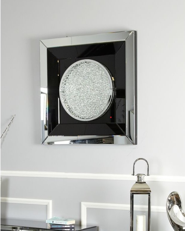 OBRAZ przestrzenny, srebrno-czarny, z kryształkami, styl glamour, piękny OBRAZ przestrzenny, srebrno-czarny, z kryształkami, styl glamour, piękny