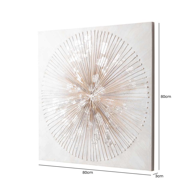 OBRAZ srebrno-złoty, motyw kwiatowy, kwadratowy, na płótnie, wymiary