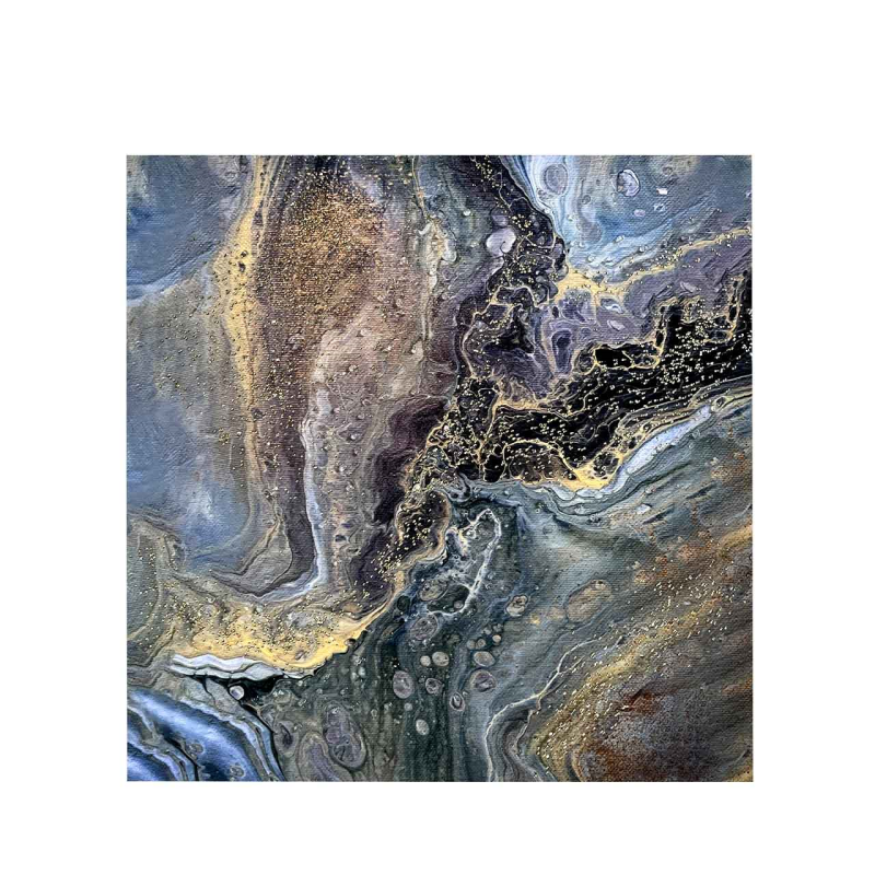 OBRAZ wielokolorowy, wyjątkowa faktura, kwadratowy, abstrakcyjny