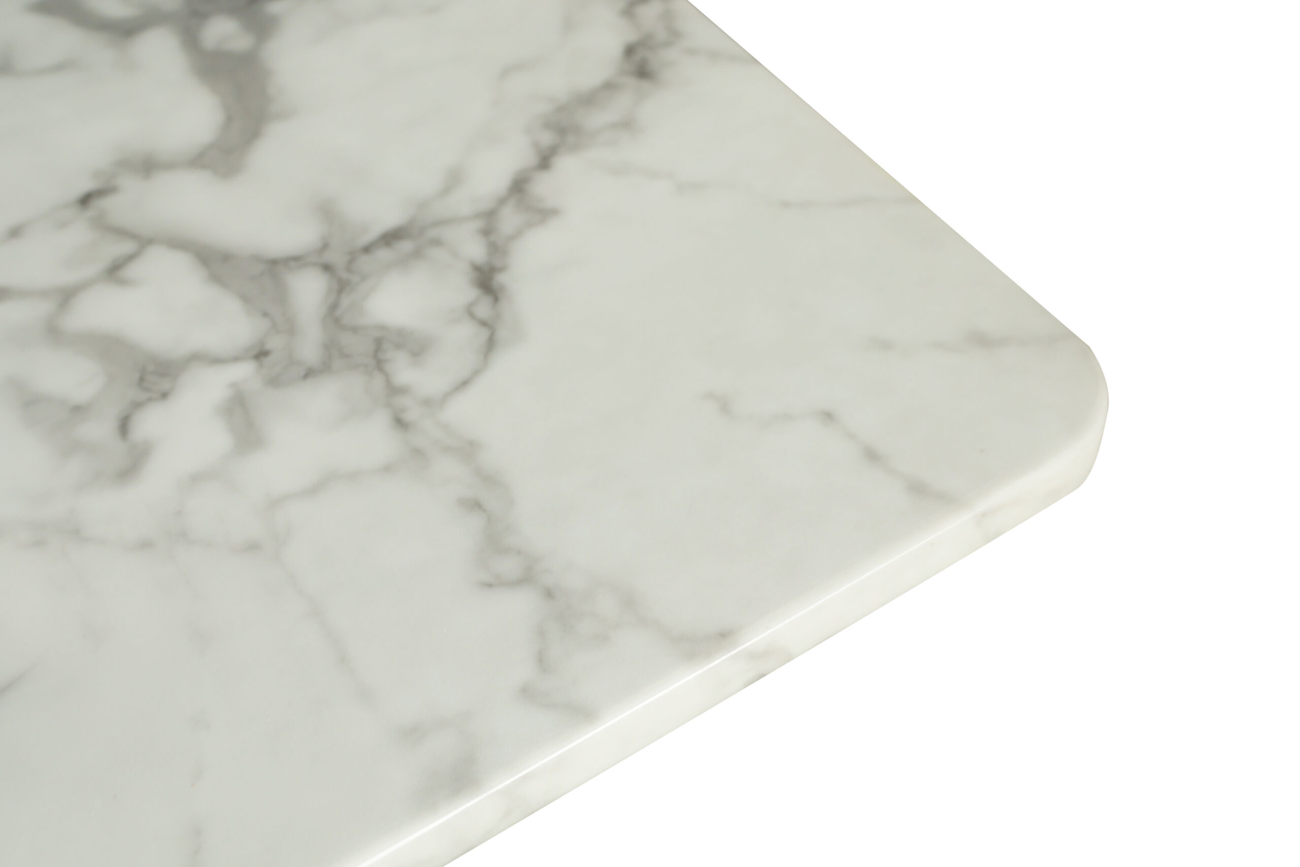 STÓŁ jadalniany, prostokątny, biały blat imitujący marmur, złote nogi, glamour, ekskluzywny