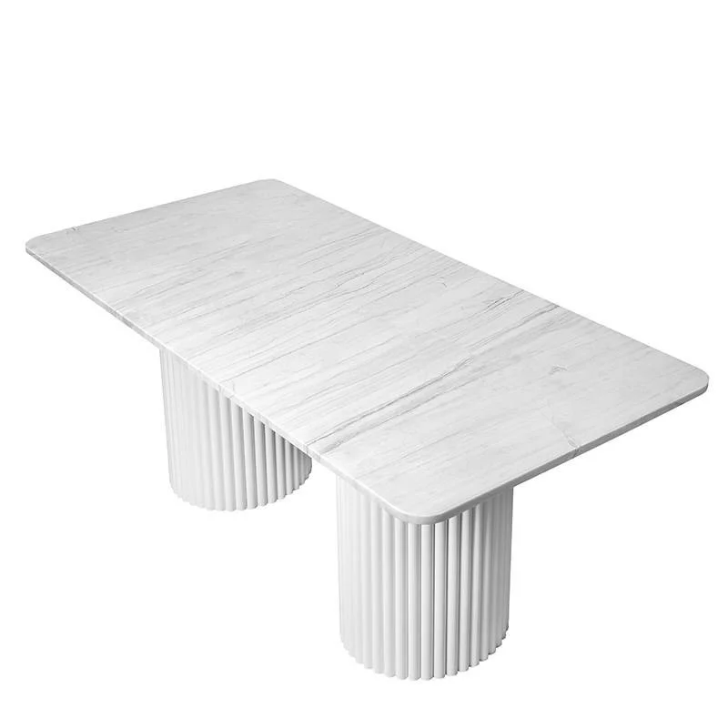 STÓŁ jadalniany, prostokątny, blat o zaokrąglonych rogach, stalowa podstawa, biały, wyjątkowy STÓŁ jadalniany, prostokątny, blat o zaokrąglonych rogach, stalowa podstawa, biały, wyjątkowy