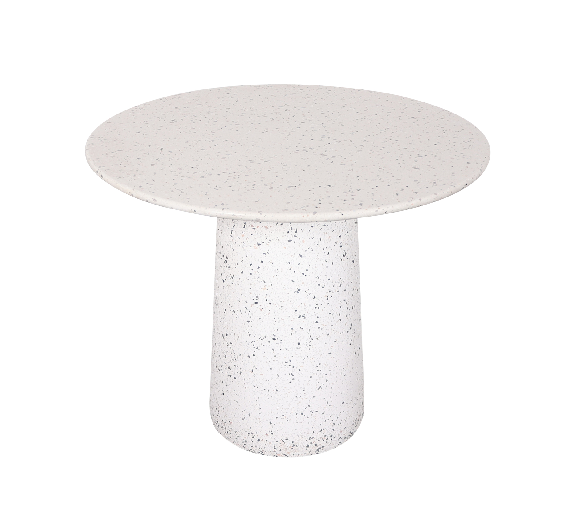 STÓŁ okrągły z naturalnego kamienia, biały, wykończenie lastryko, nowoczesny STÓŁ okrągły z naturalnego kamienia, biały, wykończenie lastryko, nowoczesny