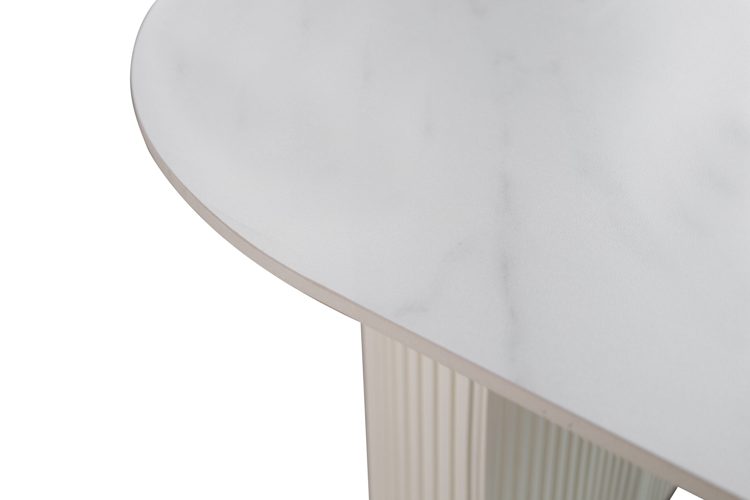 STÓŁ owalny na dwóch nogach, biały z złotymi detalami, nowoczesny, wyjątkowey