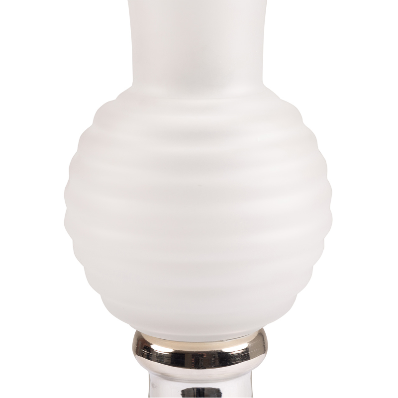 WAZON szklany, matowe wykończenie, srebrna, błyszcząca podstawa, piękny, mały, piękny WAZON szklany, matowe wykończenie, srebrna, błyszcząca podstawa, piękny, mały, piękny