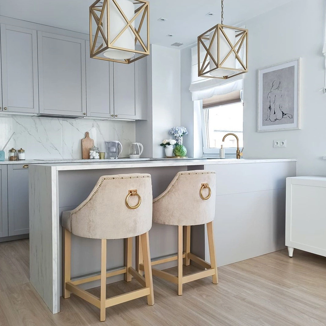 LAMPA WISZĄCA New York złota, kwadratowa w kształcie klatki, biały abażur, glamour, do kuchni LAMPA WISZĄCA New York złota, kwadratowa w kształcie klatki, biały abażur, glamour, do kuchni