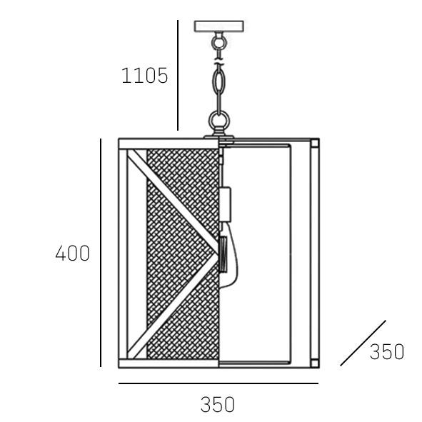LAMPA WISZĄCA New York złota, kwadratowa w kształcie klatki, biały abażur, glamour, wymiary LAMPA WISZĄCA New York złota, kwadratowa w kształcie klatki, biały abażur, glamour, wymiary