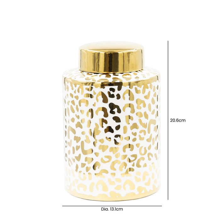 WAZON ceramiczny, biało-zloty nowoczesny wzór, dekoracyjny 20 cm, wymiary WAZON ceramiczny, biało-zloty nowoczesny wzór, dekoracyjny 20 cm, wymiary