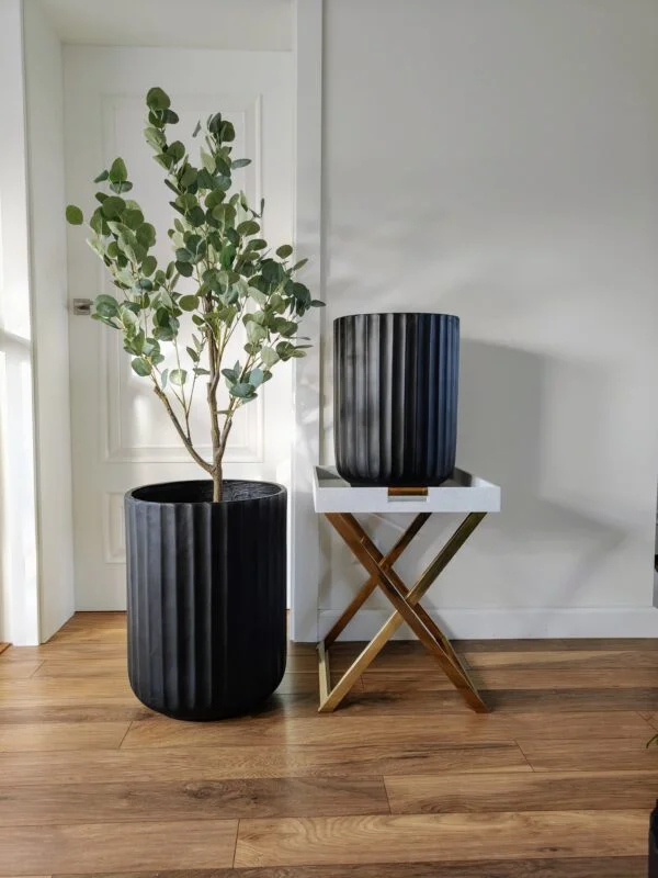 ZESTAW DONIC 2 sztuki, czarne, ryflowane, wyjątkowy design, nowoczesne, piękne ZESTAW DONIC 2 sztuki, czarne, ryflowane, wyjątkowy design, nowoczesne, piękne