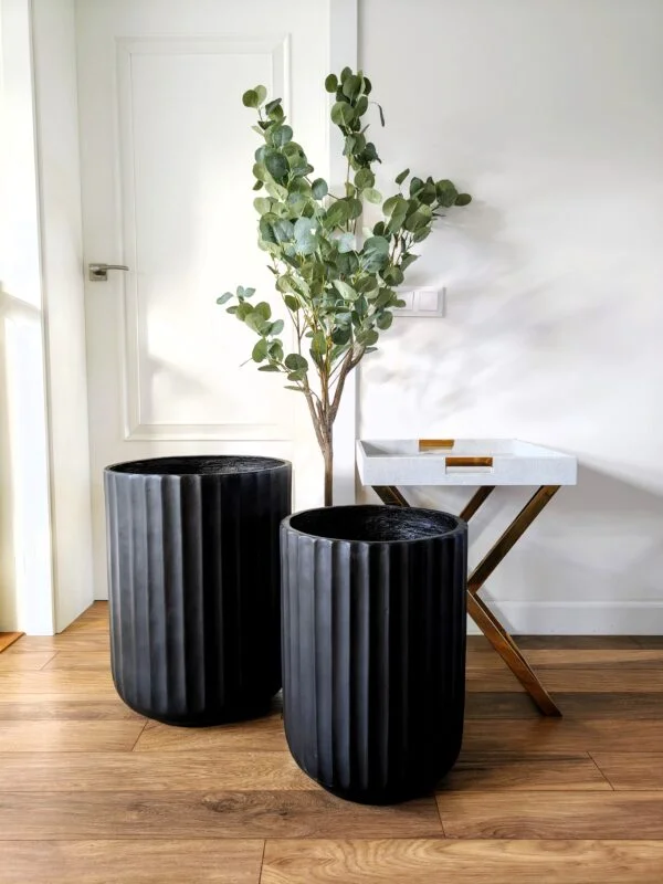 ZESTAW DONIC 2 sztuki, czarne, ryflowane, wyjątkowy design, nowoczesne, wyjątkowe ZESTAW DONIC 2 sztuki, czarne, ryflowane, wyjątkowy design, nowoczesne, wyjątkowe