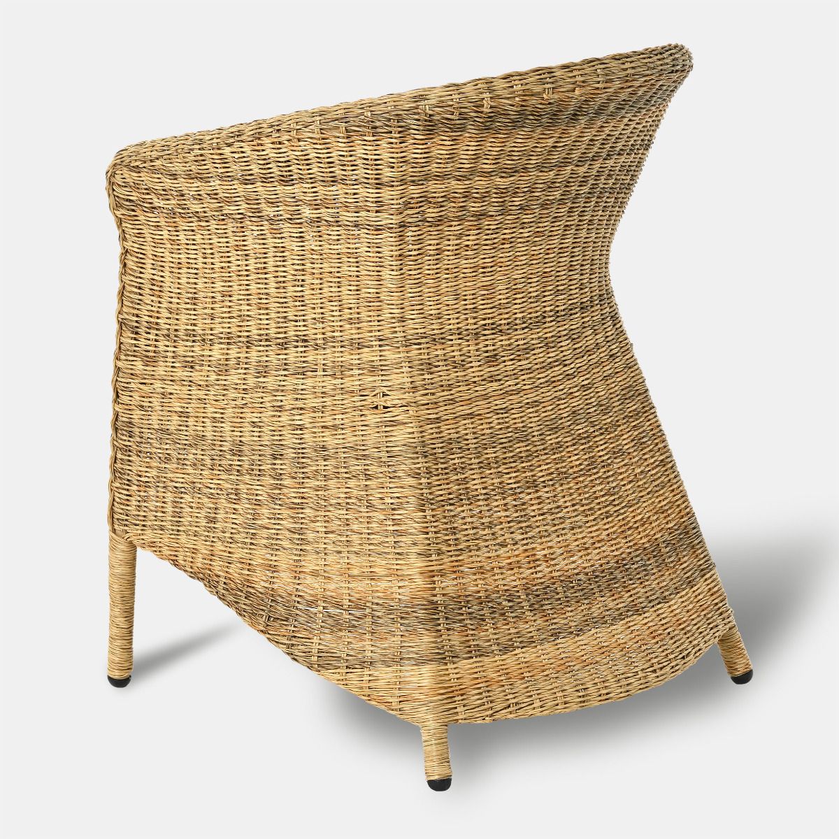 FOTEL OBIADOWY z technorattanu, naturalny kolor, klasyczny styl, zestaw ogrodowy OM004, ekskluzywny