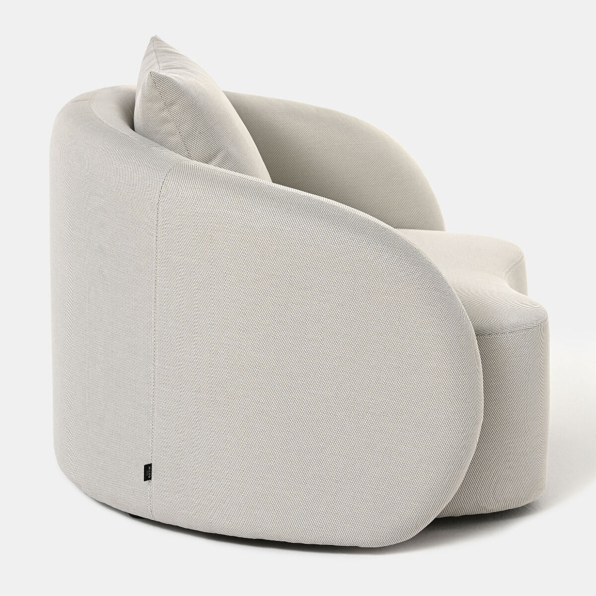 FOTEL OGRODOWY materiałowy, beżowe wykończenie, designerski kształt, zestaw ogrodowy OM006, wyjątkowy FOTEL OGRODOWY materiałowy, beżowe wykończenie, designerski kształt, zestaw ogrodowy OM006, wyjątkowy