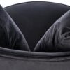 FOTEL wypoczynkowy z pluszowego velvetu, złote nogi, styl glamour, czarny-10
