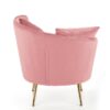 FOTEL wypoczynkowy z pluszowego velvetu, złote nogi, styl glamour, rózowy-3 FOTEL wypoczynkowy z pluszowego velvetu, złote nogi, styl glamour, rózowy-3