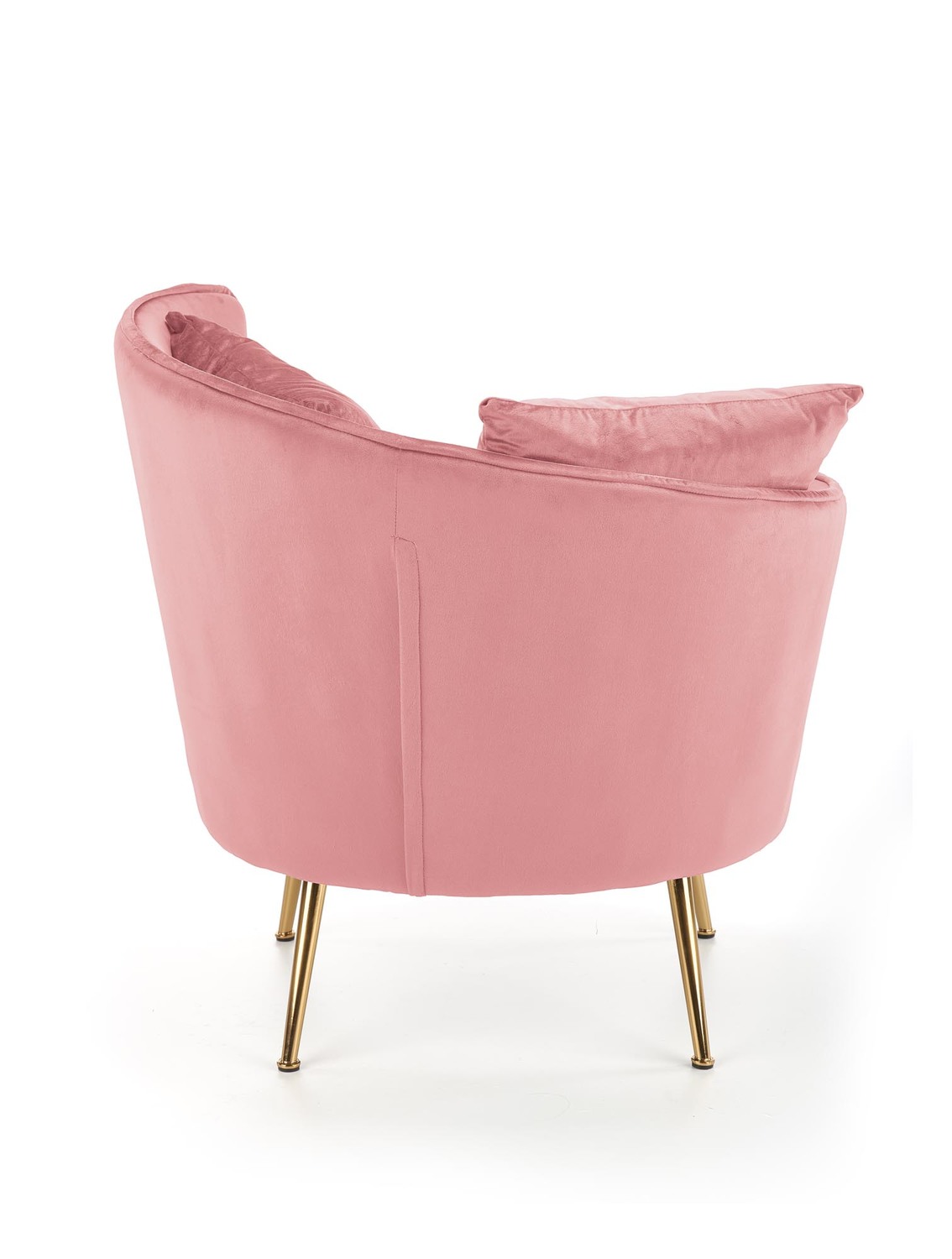 FOTEL wypoczynkowy z pluszowego velvetu, złote nogi, styl glamour, rózowy-3 FOTEL wypoczynkowy z pluszowego velvetu, złote nogi, styl glamour, rózowy-3